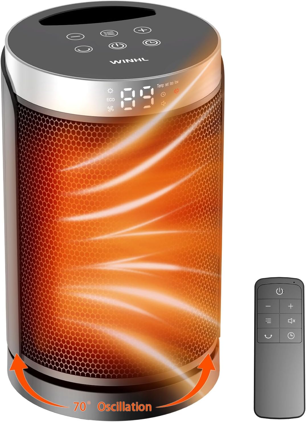 WINHL Portable Space Heater — Best for Small Rooms, 9.0/10