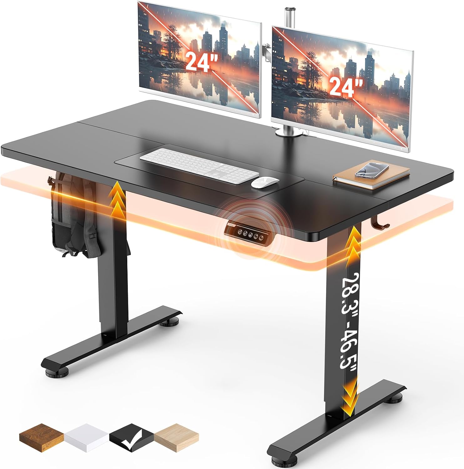 Veken 47.2 Inch Electric Standing Desk